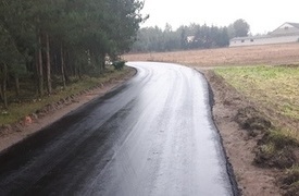 Przebudowa drogi w miejscowości Okna