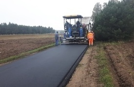 Przebudowa drogi w miejscowości Okna