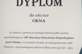 Rozgrywki międzysołeckie w halową piłkę nożną