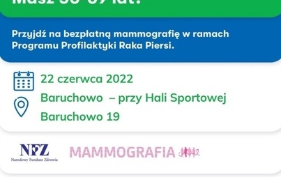 Zdjęcie do Badania w mobilnej pracowni mammograficznej LUX MED w czerwcu